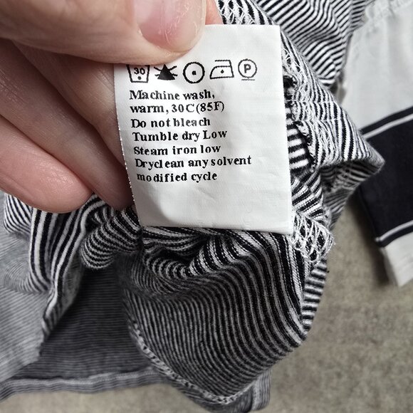 Striped Patchwork Kimono Sleeve Top With Mixed Prints Lightweight Loose Fit - Picture 4 of 6